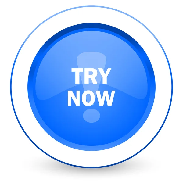 Try now icon — Stock Photo, Image