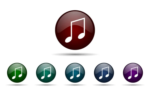Znak Uwaga ikona muzyki — Zdjęcie stockowe