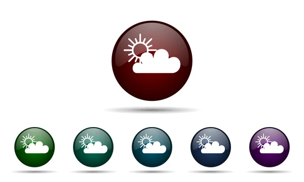 Cloud pictogram waether verwachte teken — Stockfoto