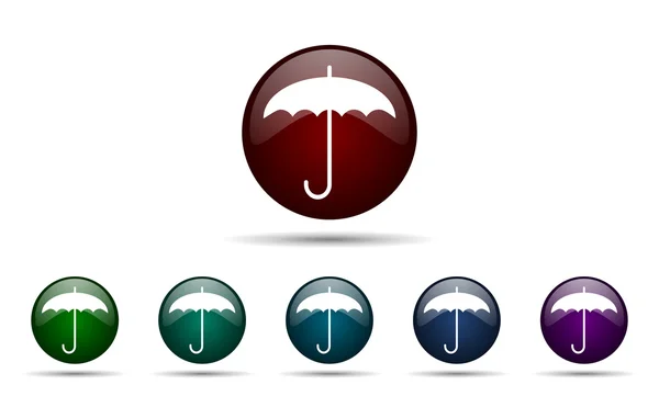 Signo de proteção ícone guarda-chuva — Fotografia de Stock
