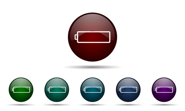 Ikoontje van de batterij opladen symbool macht teken — Stockfoto