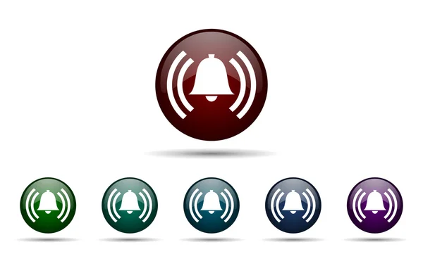 Alarm icon alert sign bell symbol — Stock Photo, Image