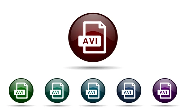 Avi file icon — Stock Photo, Image