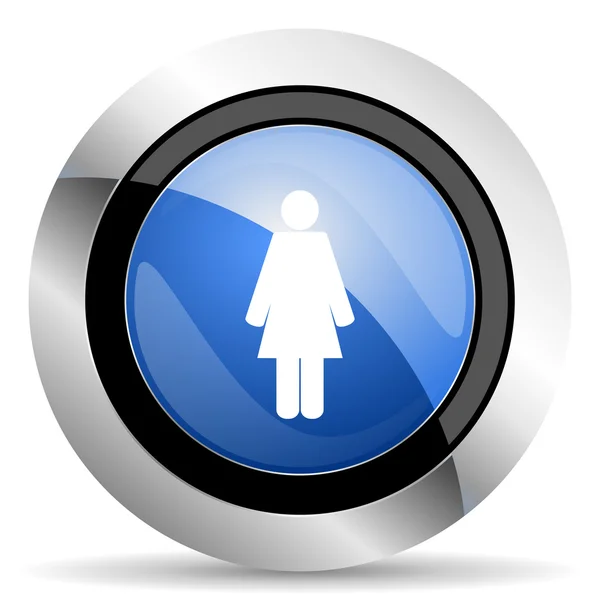 Ikona kobiece kobieta płci znak — Zdjęcie stockowe