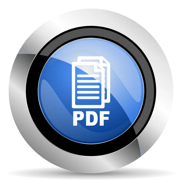 Sinal de arquivo PDF ícone pdf — Fotografia de Stock