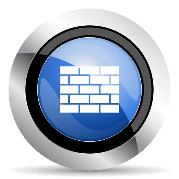 Firewall pictogram bakstenen muur teken — Stockfoto