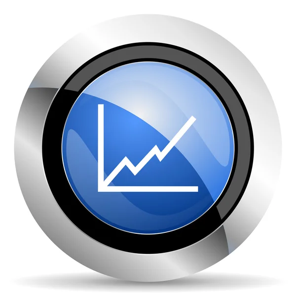 Chart icon stock sign — Stock Photo, Image