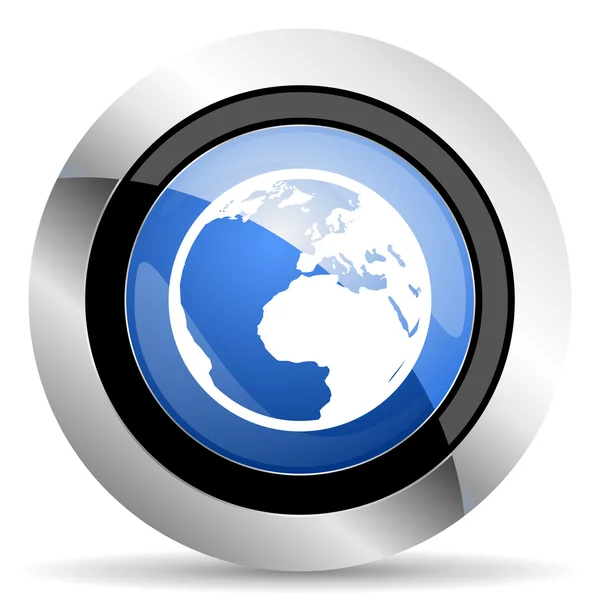 Earth icon world sign — Stock Photo, Image
