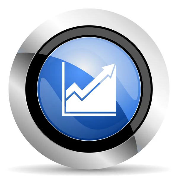 Histogram icon stock sign — Stock Photo, Image