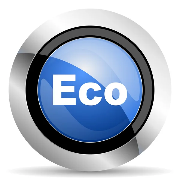 Eko simgesi ekolojik işareti — Stok fotoğraf