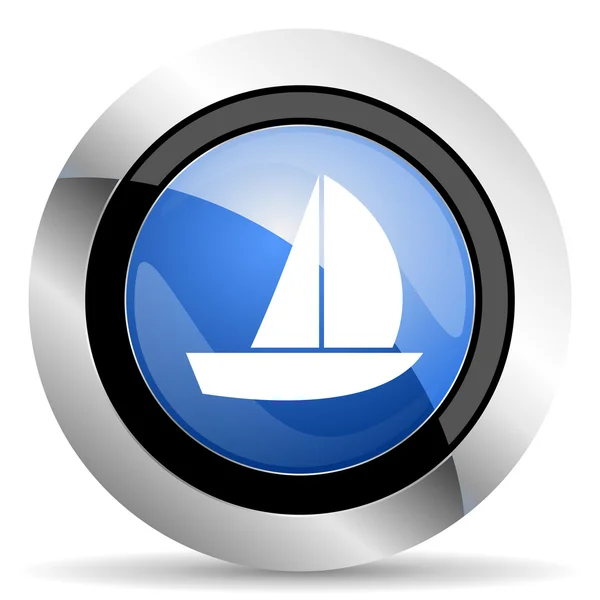 游艇图标风帆标志 — 图库照片