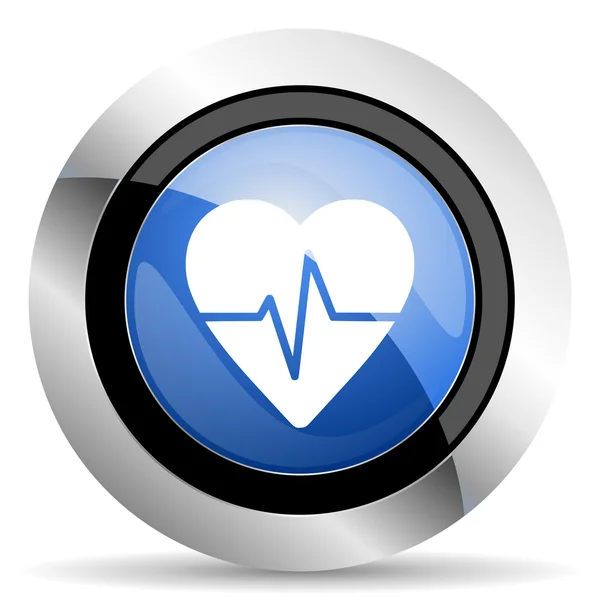 Sinal de frequência cardíaca ícone de pulso — Fotografia de Stock