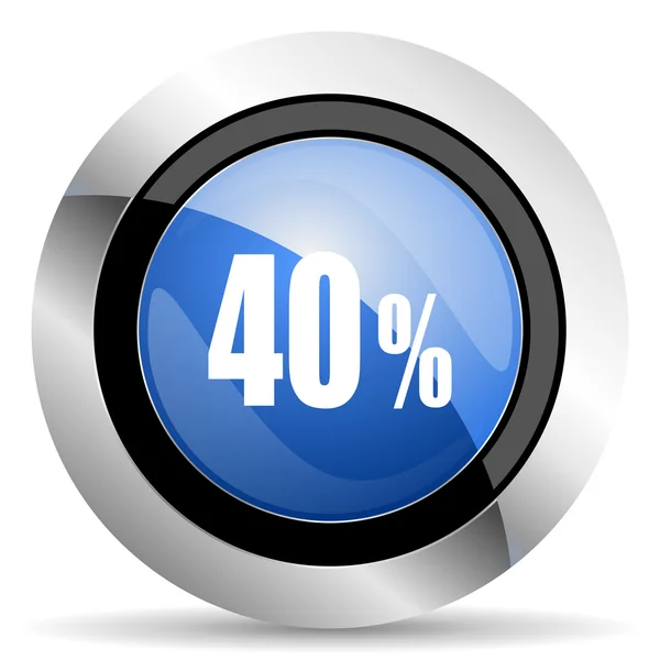 40 percent icon sale sign — Stock Photo, Image