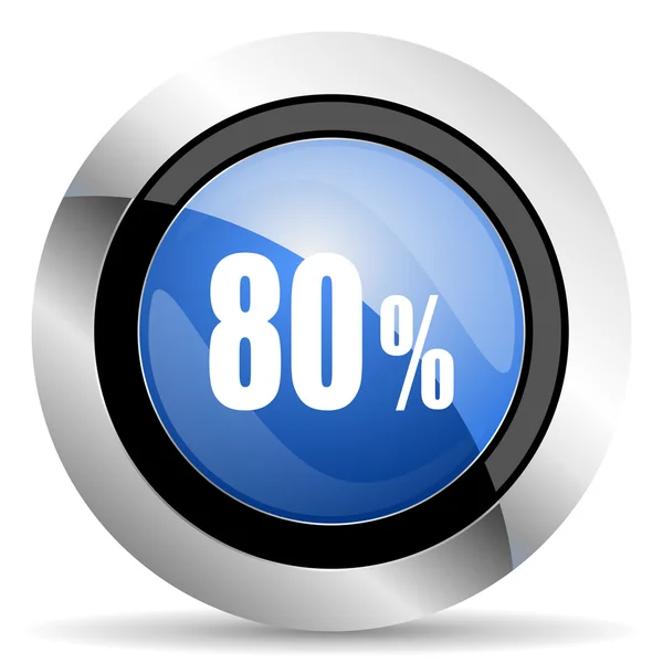 80 %-a ikon eladó jele — Stock Fotó