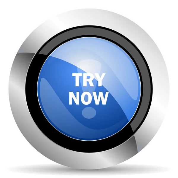 Try now icon — Stock Photo, Image