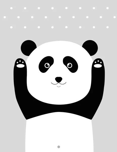 Soy un panda. . — Vector de stock