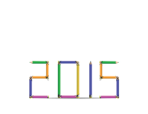 新しい年 2015 — ストックベクタ