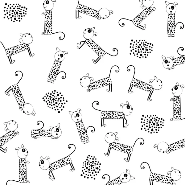 Perros de dibujos animados — Archivo Imágenes Vectoriales
