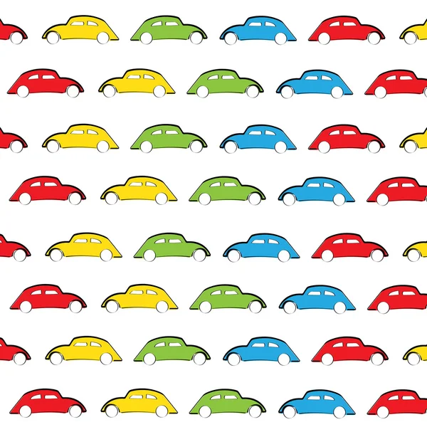 Seamless pattern with cars — Stock Vector