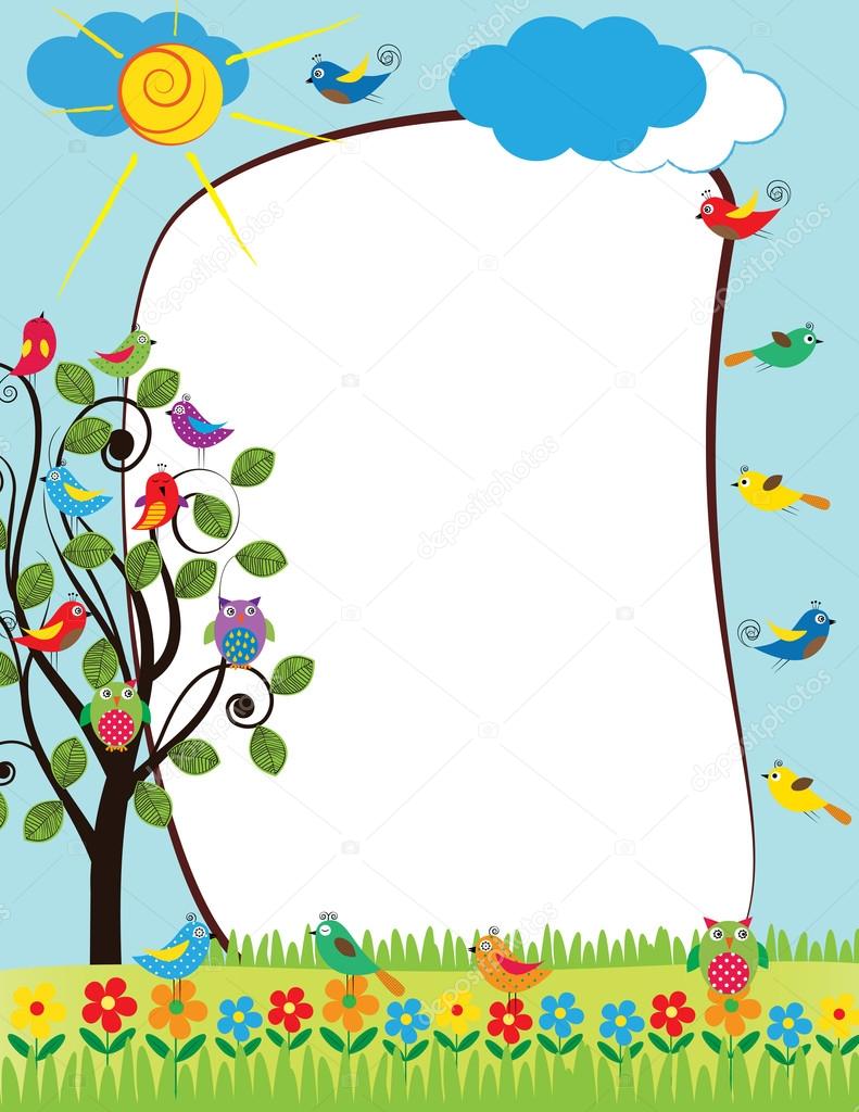 Kids frame ⬇ Vector Image by © justaa 