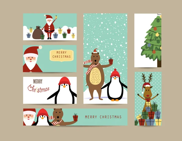 Kerstmis banners — Stockvector