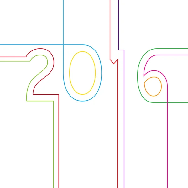 Ano Novo 2016 —  Vetores de Stock