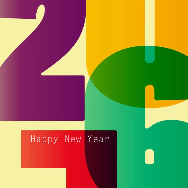 Card on New Year 2016 — Wektor stockowy