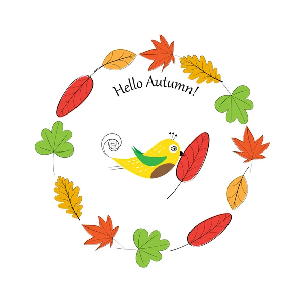 Colorful autumn — Stock Vector