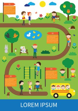 Okula dönüş - Infographic