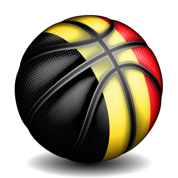 Icono del baloncesto belga — Vector de stock