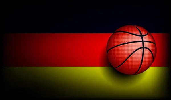 Deutsche Basketball-Ikone — Stockvektor