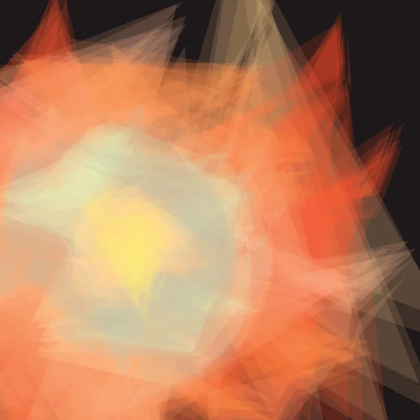 Cercle de couleur abstrait à faible poly — Image vectorielle
