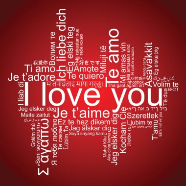 Seni seviyorum tag cloud