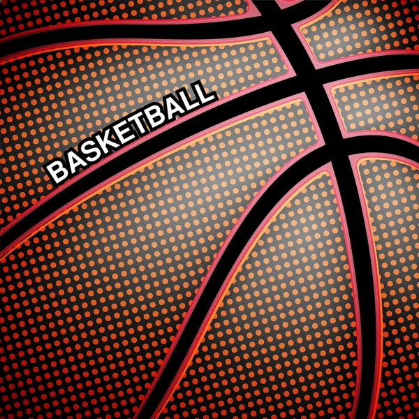 Fond de ballon de basket — Image vectorielle