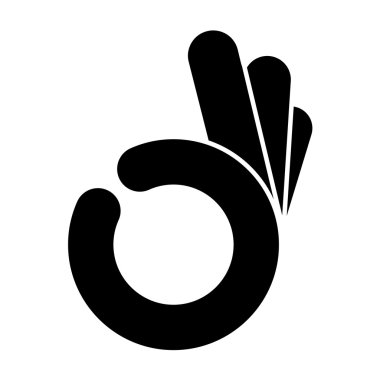 Soyut Ok iyi el simgesi 