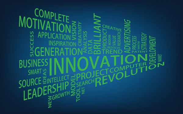 Innovación tag cloud — Vector de stock