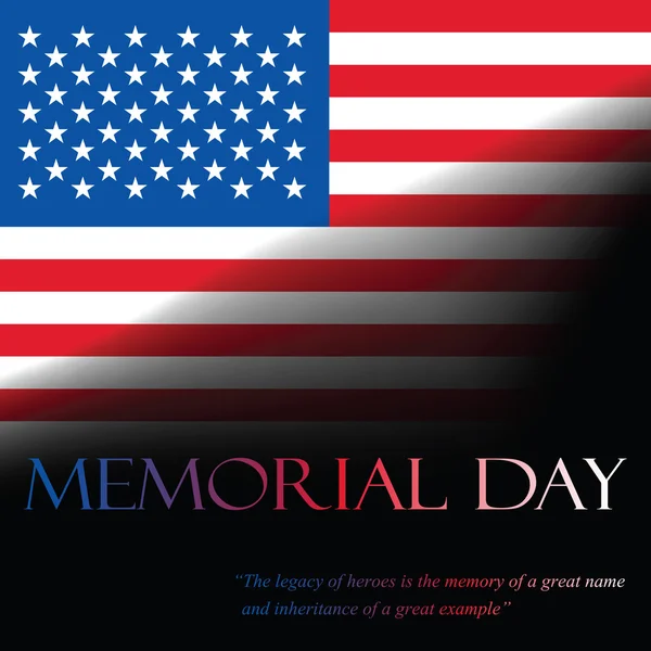 Memorial Day background — Stock Vector