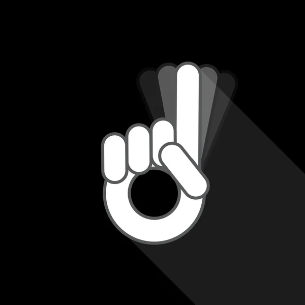 Kein Zeigefinger, Symbol — Stockvektor