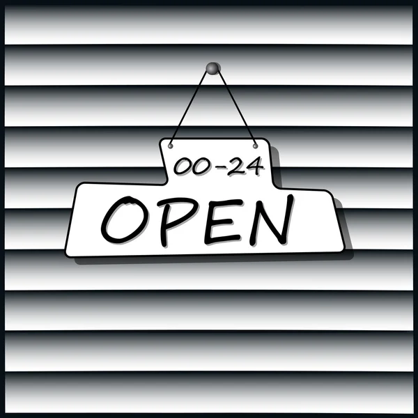 Hanging Open Sign — Stock Vector