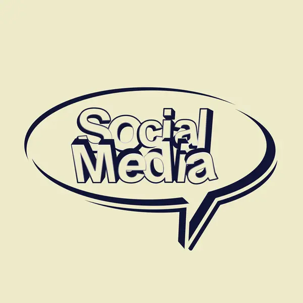 Znamení sociálních médií — Stockový vektor
