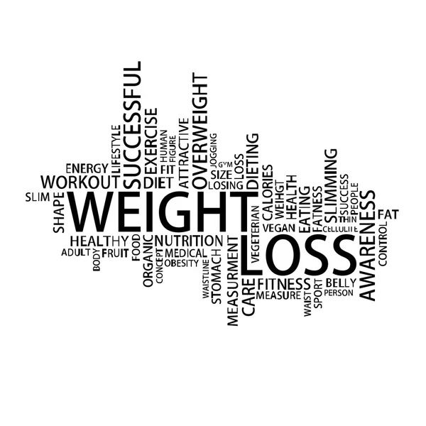 Weight loss Tag Cloud — Stock Vector