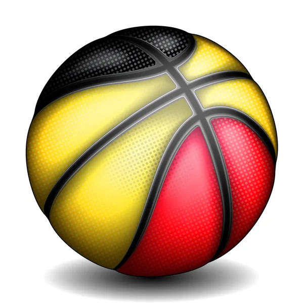 Belgian basketball icon — Stock Vector