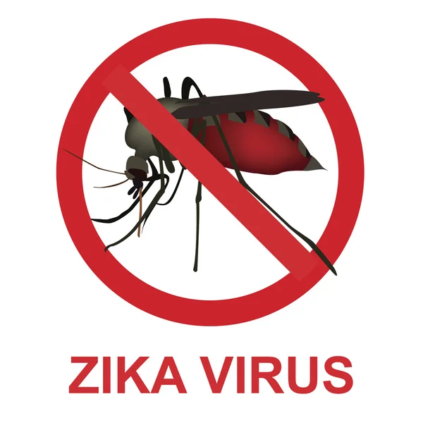Σταματήσει τον ιό Ζήκα — Διανυσματικό Αρχείο