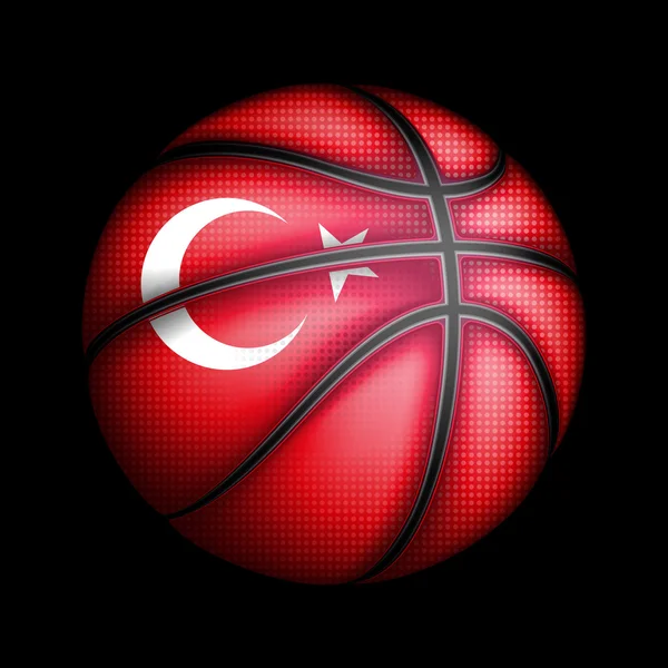 Türk basketbol simgesi — Stok Vektör