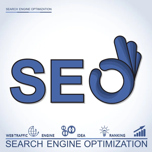 Infographic perfect search engine optimization — Stock Vector