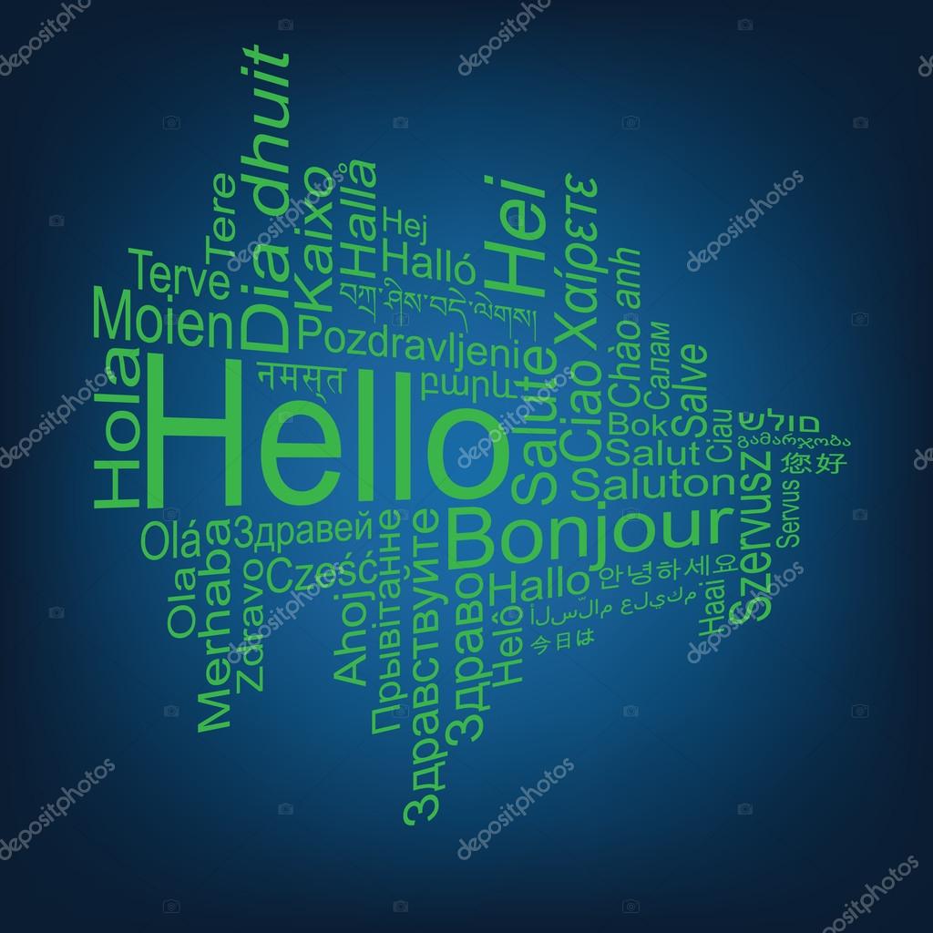 Hello Tag Cloud Stock Vector Image by ©ngaga35 #114770434