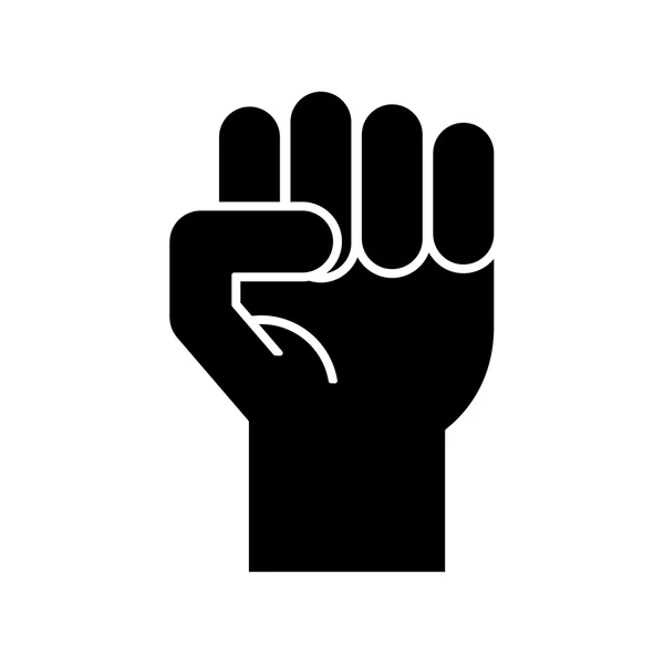 Fist symbol sign — Stock Vector