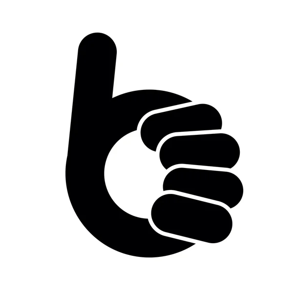 Streszczenie thumb up - jak symbol — Wektor stockowy
