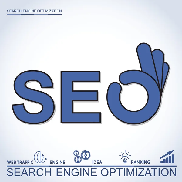Infographic tökéletes kereső optimalizálás — Stock Vector