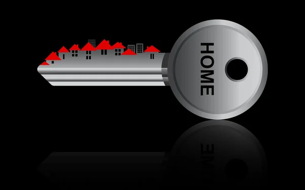 Husets nøkkeltegn – stockvektor